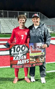 Beaver Local's Mays reaches 100 goals